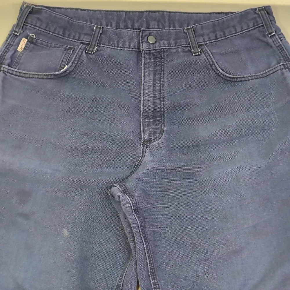 Carhartt FR Pants Mens Size 36x31 Blue Loose Straight‎